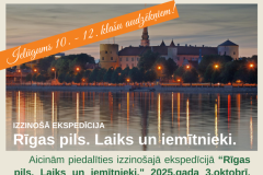 Izzinošā ekspedīcija "Rīgas pils. Laiks un iemītnieki"-03.10.2025.