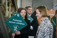 Rīgas Komercskola Zinību diena Doma baznīcā - vērtības