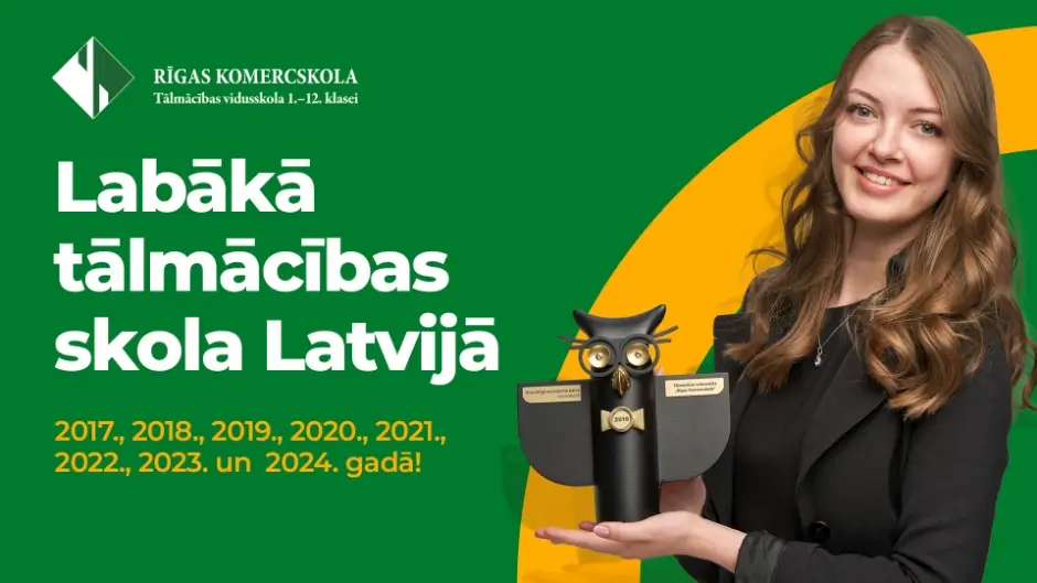 Tālmācības vidusskola “Rīgas Komercskola” – labākā tālmācības skola Latvijā!