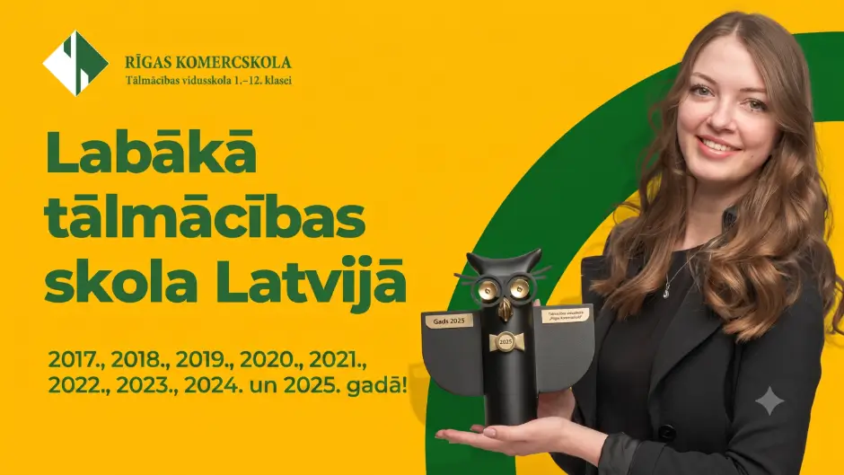 Tālmācības vidusskola “Rīgas Komercskola” – labākā tālmācības skola Latvijā!